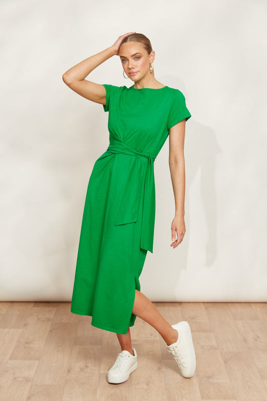 Verano Tie Dress (Emerald)