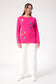 Haven Women's Hot Pink Star Knit Vermont Crew Jumper | Gretel Lane