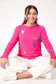 Haven Women's Hot Pink Star Knit Vermont Crew Jumper | Gretel Lane