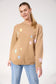 Haven Women's Beige Star Knit Vermont Crew Jumper | Gretel Lane