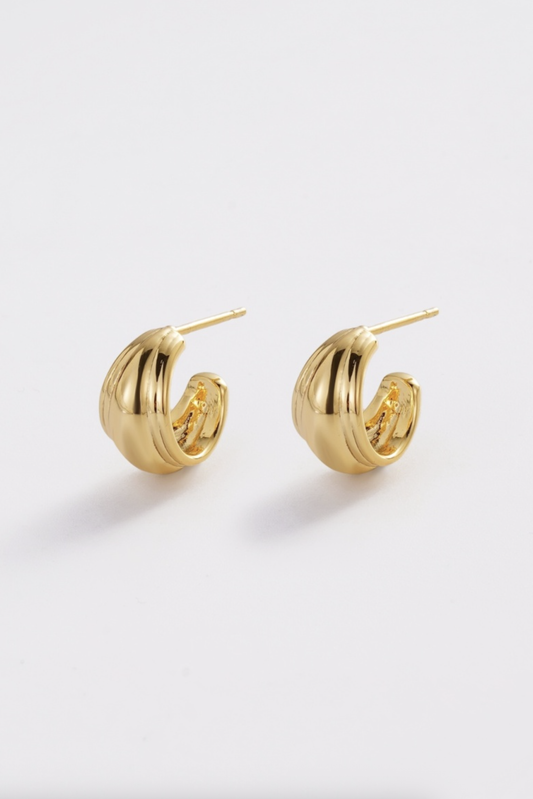 Vicky Hoop (Gold) | Womens Earrings Online