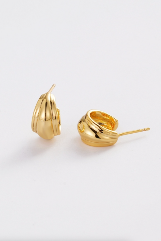Zafino Vicky Small Statement Hoop Earrings Gold | Women's Jewellery | Gretel Lane