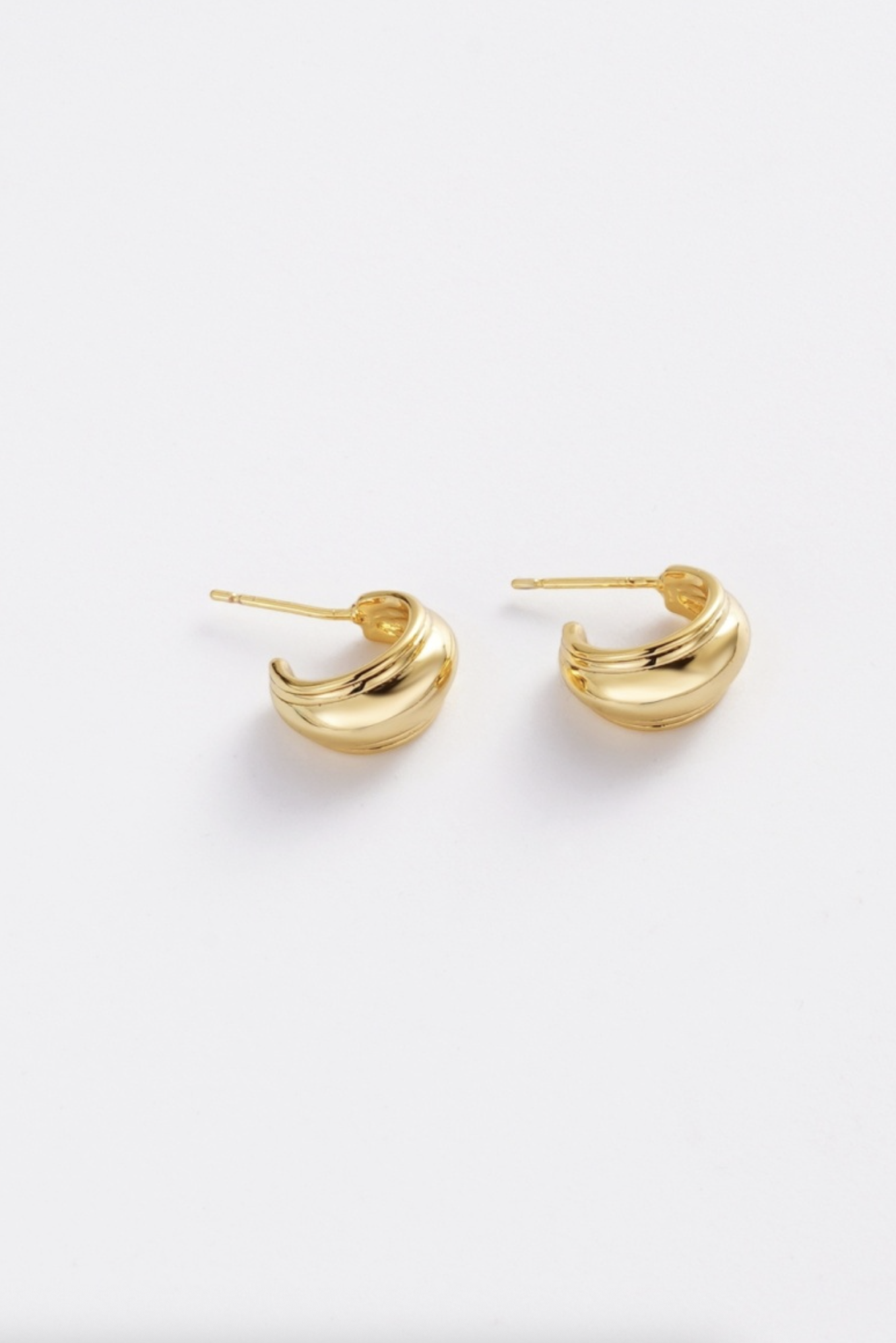 Zafino Vicky Small Statement Hoop Earrings Gold | Women's Jewellery | Gretel Lane
