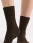 Ambra Waffle Wool Blend Crew Sock - 2 Pair Pack with Cream & Coffee | Women's Socks | Gretel Lane