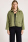Eb & Ive Women's Green Crop Wanderer Jacket | Gretel Lane