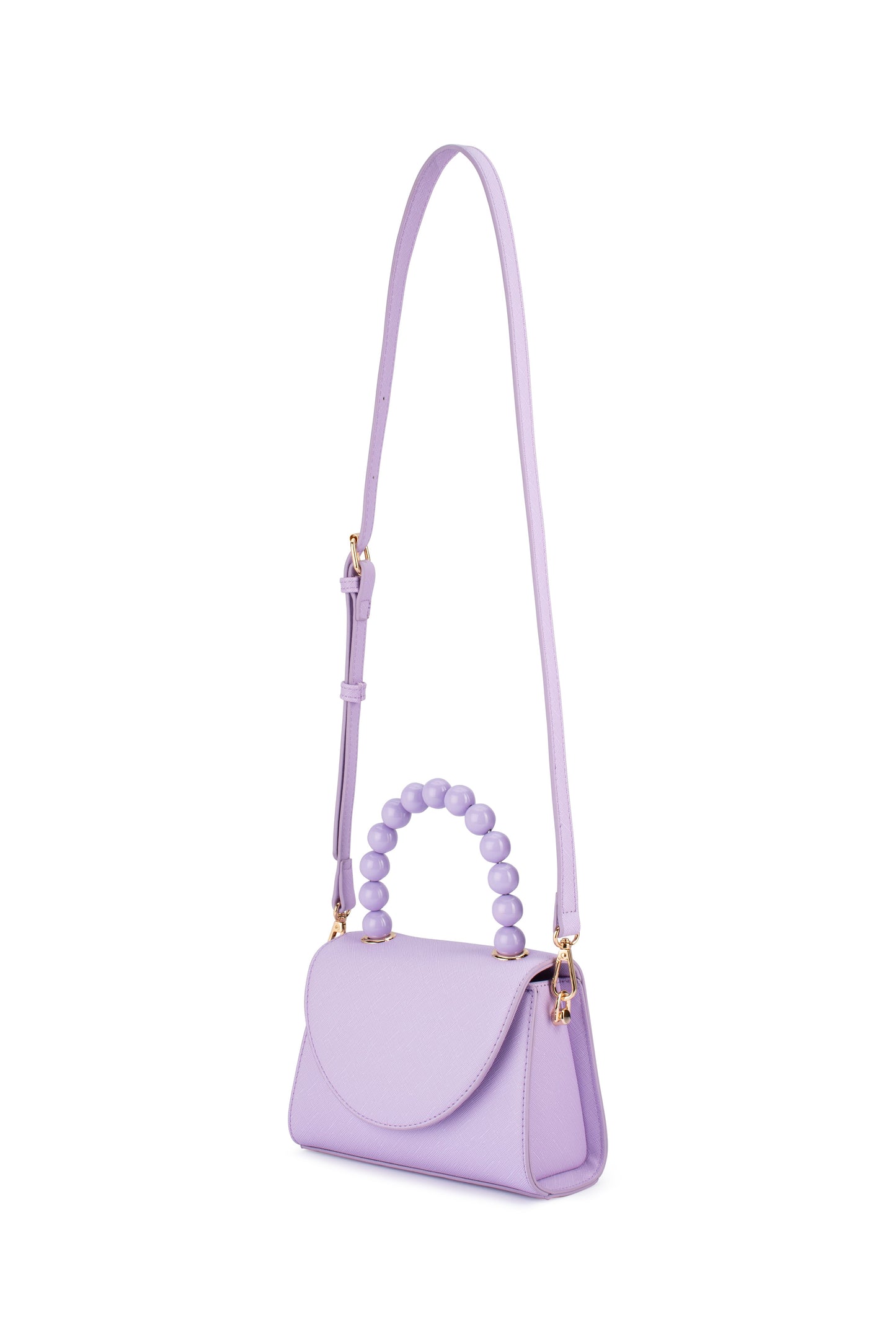 Wendy Acrylic Bead Bag (Lilac)