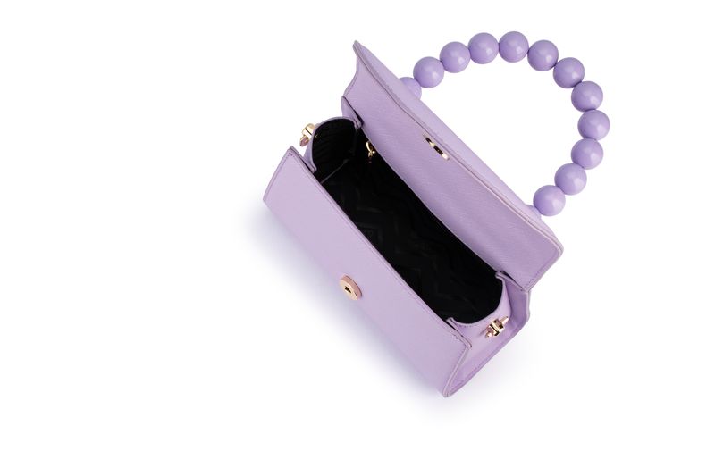 Wendy Acrylic Bead Bag (Lilac)