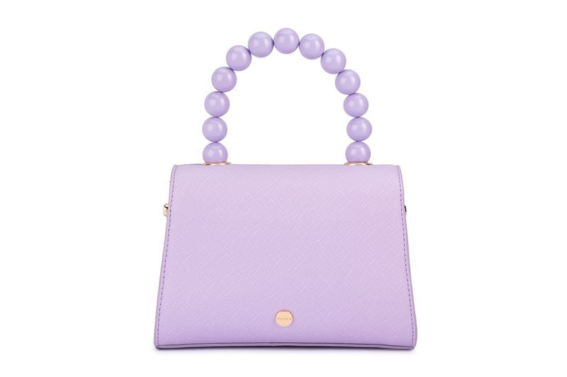 Wendy Acrylic Bead Bag (Lilac)