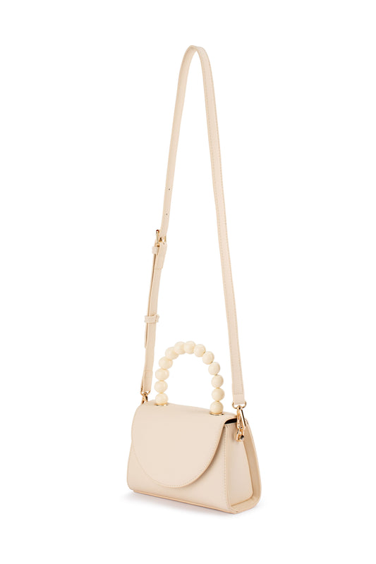 Wendy Acrylic Bead Bag (Natural)