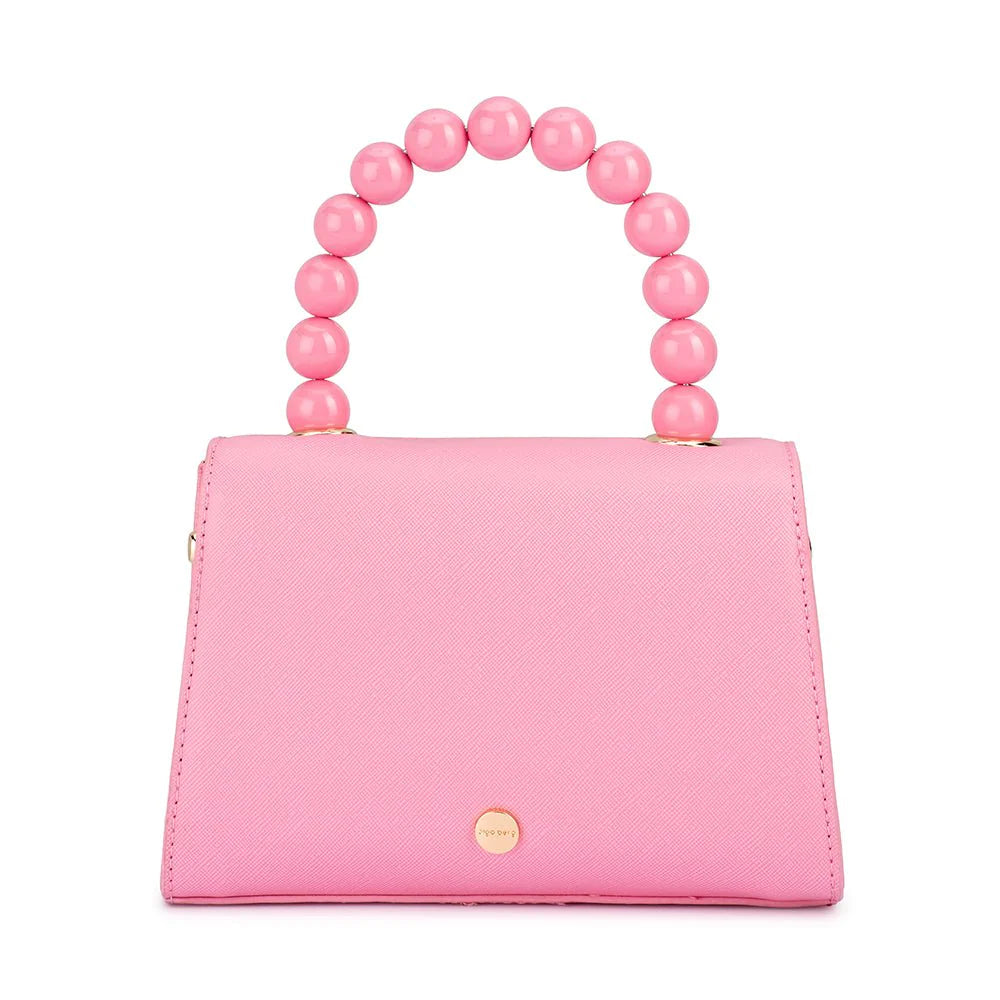 Wendy Acrylic Bead Bag (Pink)