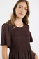 RE:UNION Wren Shirred Bodice Midi Dress Chocolate Linen Blend | Women's Dresses | Gretel Lane