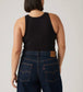 Levi Women's XL Straight Jeans in Dark Blue | Gretel Lane