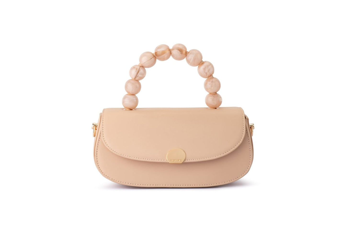 Yasmin Top Handle Clutch (Natural)