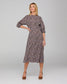Boom Shankar Women's A-line Midi Purple Floral Yuna Dress | Gretel Lane