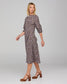 Boom Shankar Women's A-line Midi Purple Floral Yuna Dress | Gretel Lane
