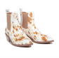 EOS Women's Zenar Chelsea Ankle Boot in Texas Gold Pony Hair | Gretel Lane