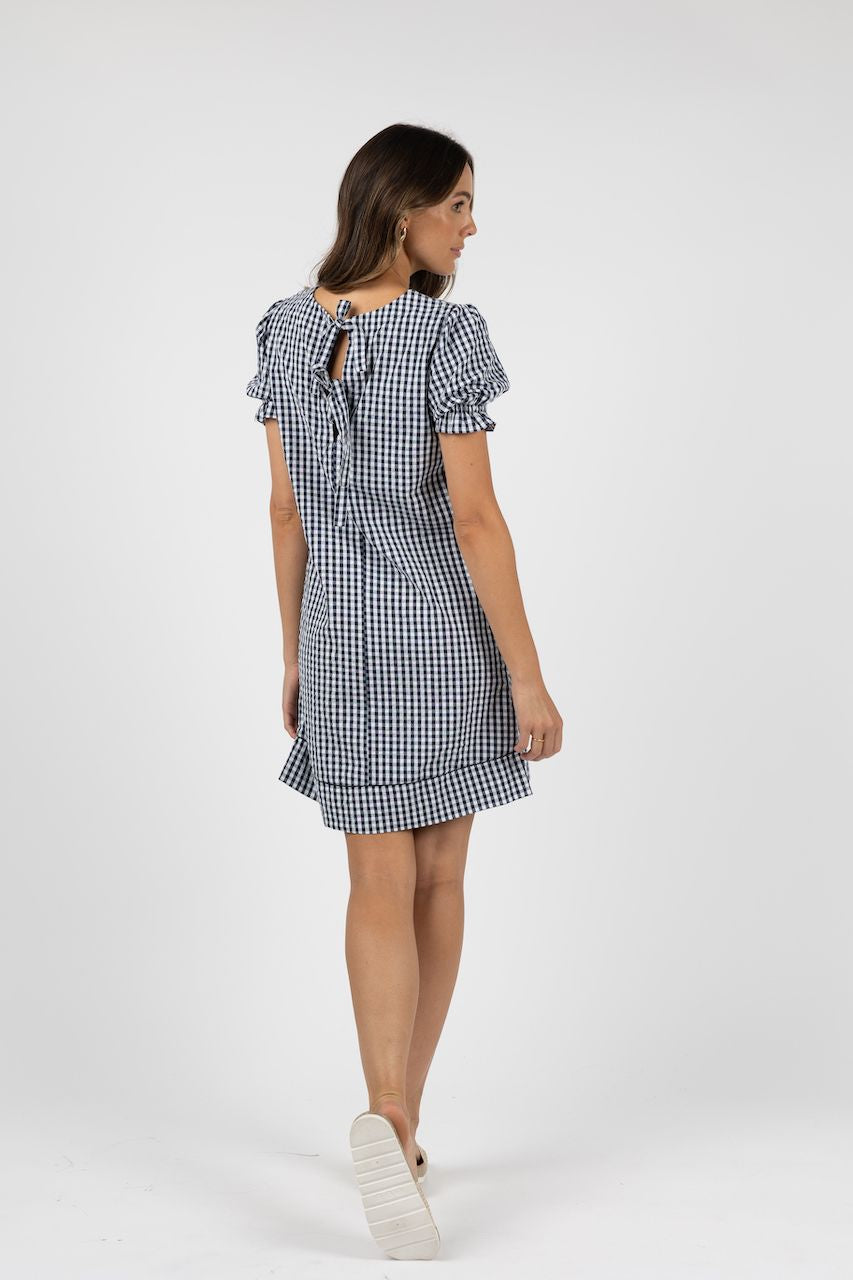 Zeta Shift Dress (Midnight/White)