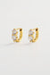 Zafino Women's Gold Zoe Crystal Huggie Earring | Gretel Lane