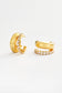 Zafino Zoe Double Crystal Hoop Earring Gold | Women's Jewellery | Gretel Lane
