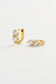 Zafino Women's Gold Zoe Crystal Huggie Earring | Gretel Lane