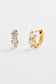 Zafino Women's Gold Zoe Crystal Huggie Earring | Gretel Lane