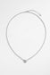 Zafino Silver Ball Chain Necklace with Crystal Pendant | Gretel Lane