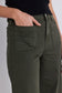 Zoey High Rise Wide Leg Jean (Dark Khaki)