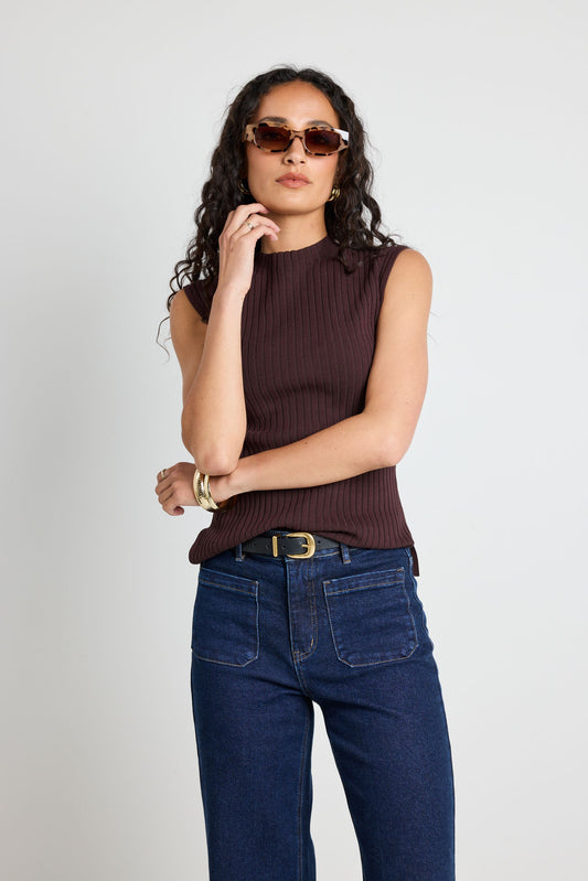 Zoey High Rise Wide Leg Jean (Indigo)