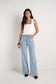 Zoey High Rise Wide Leg Jean (Light Blue)