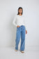 Zoey High Rise Wide Leg Jean (Signature Blue)