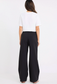 Among the Brave Zoey Tailored High Rise Wide Leg Pocket Pants in Black | Women's Pants | Gretel Lane