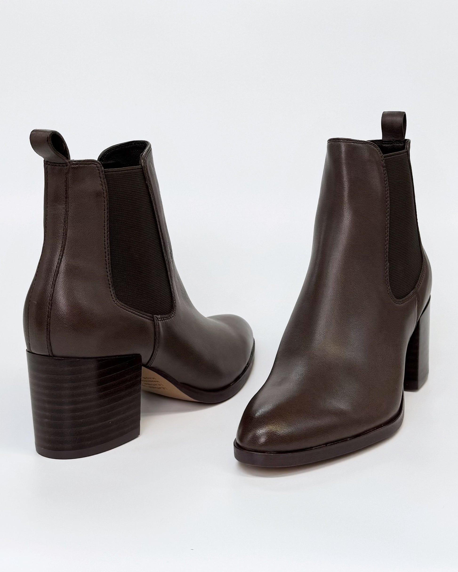 Django & Juliette Women's Brown Leather Zubia Ankle Boot | Gretel Lane
