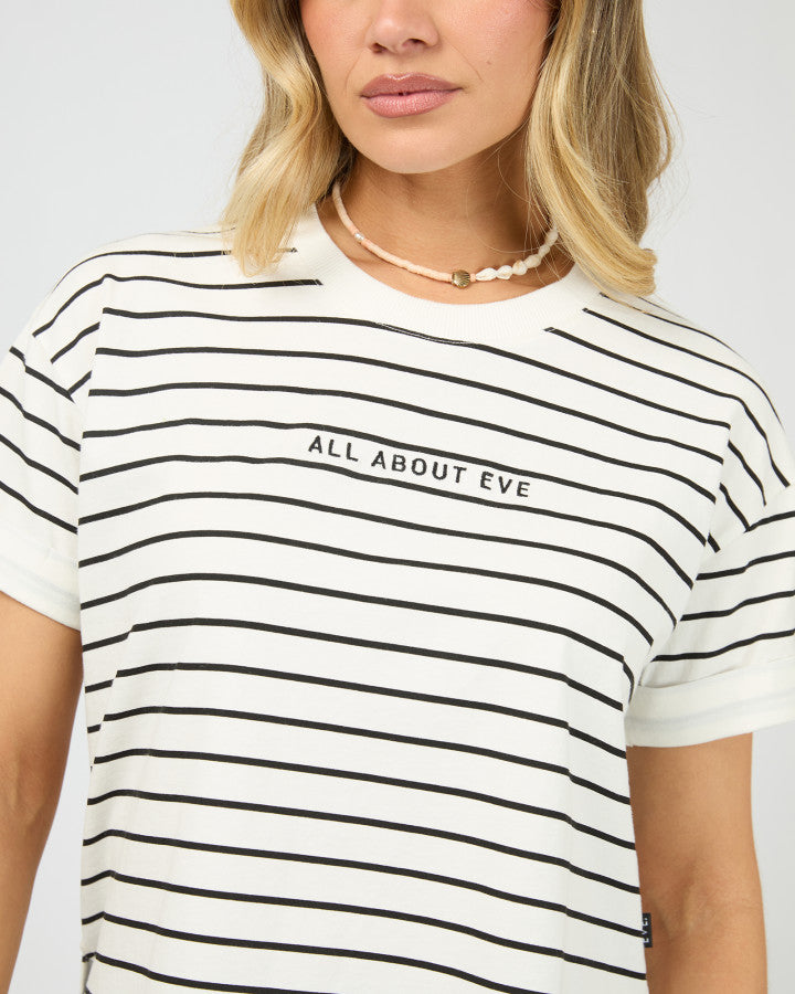 AAE Washed Stripe Tee (Black)