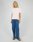 All About Eve AAE Washed Cotton Tee Orchid Stripe | Women's T-shirt | Gretel Lane