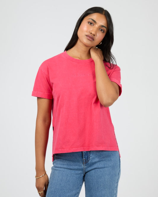 AAE Washed Tee (Berry)