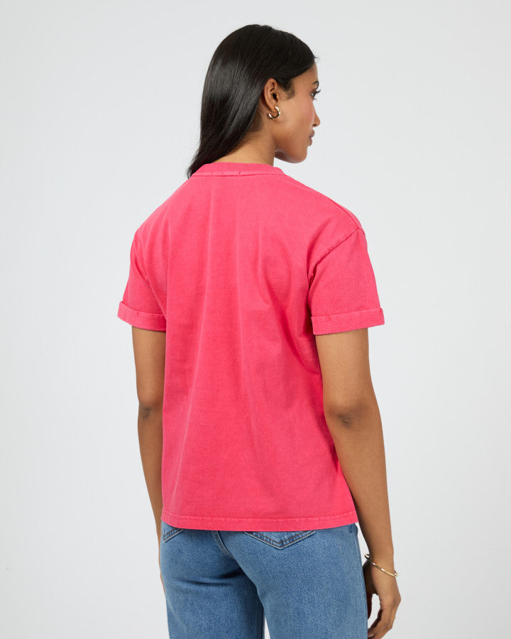 AAE Washed Tee (Berry)