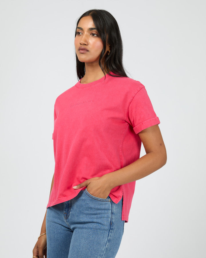 AAE Washed Tee (Berry)