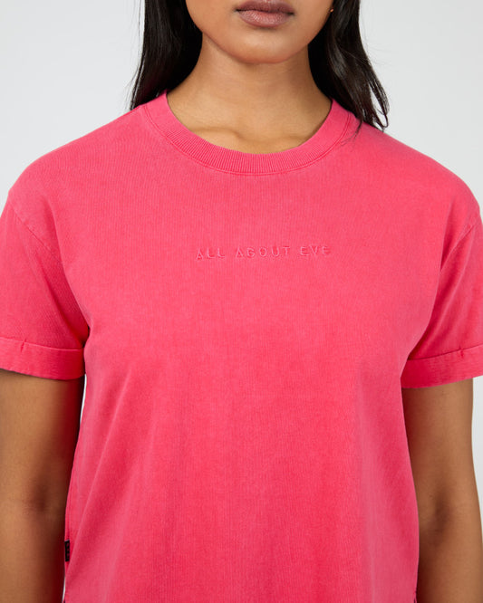 AAE Washed Tee (Berry)