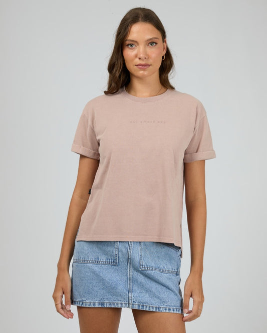 All About Eve Washed Cotton Tee in Fawn | Women's T-shirts | Gretel Lane