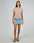 All About Eve Washed Cotton Tee in Fawn | Women's T-shirts | Gretel Lane