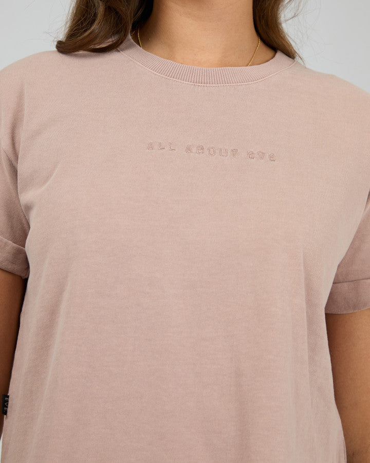All About Eve Washed Cotton Tee in Fawn | Women's T-shirts | Gretel Lane