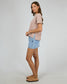 All About Eve Washed Cotton Tee in Fawn | Women's T-shirts | Gretel Lane