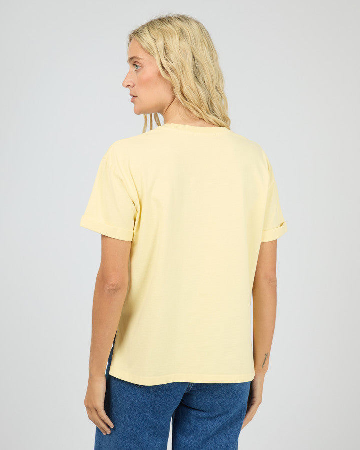 AAE Washed Cotton Tee Lemon | Women's T-shirt | Gretel Lane