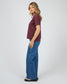 All About Eve Washed Cotton Tee in Wine | Women's T-Shirts | Gretel Lane