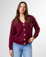 Stella + Gemma Academy Knit Cardigan in Oxblood | Women's Clothing | Gretel Lane