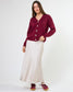 Stella + Gemma Academy Knit Cardigan in Oxblood | Women's Clothing | Gretel Lane