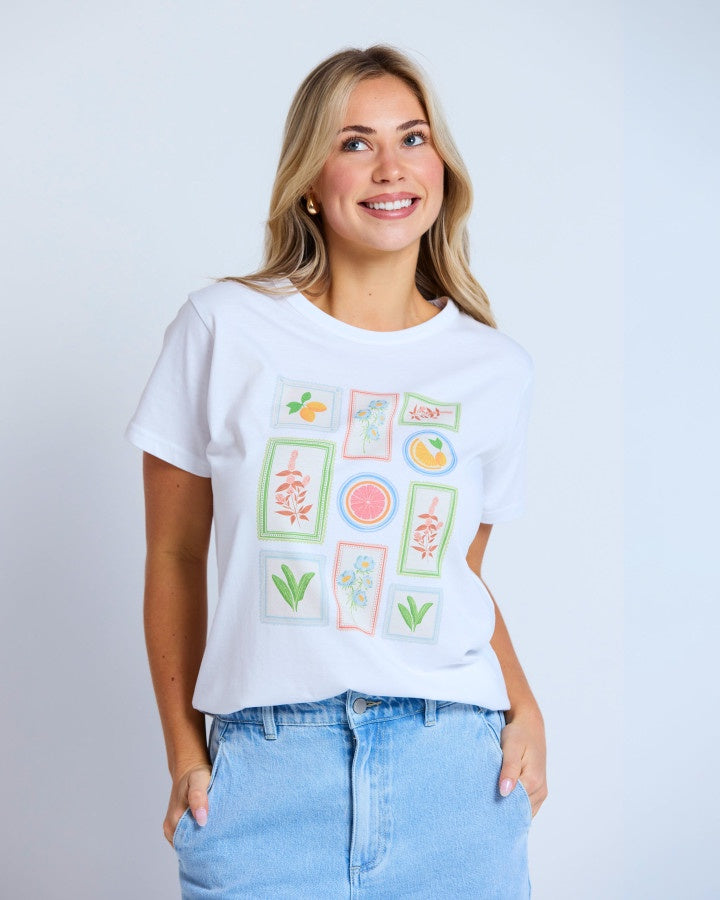 Ace Tee (White/ Postcards from Italy)