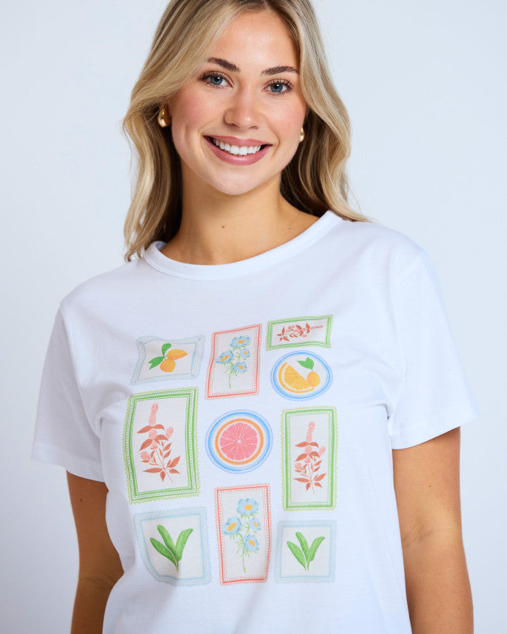 Ace Tee (White/ Postcards from Italy)