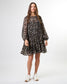 Stella + Gemma Arabella Drop Waist Mini Dress in Leopardess | Women's Dresses | Gretel Lane