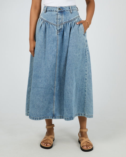 Arlo Maxi Skirt (Light Blue)